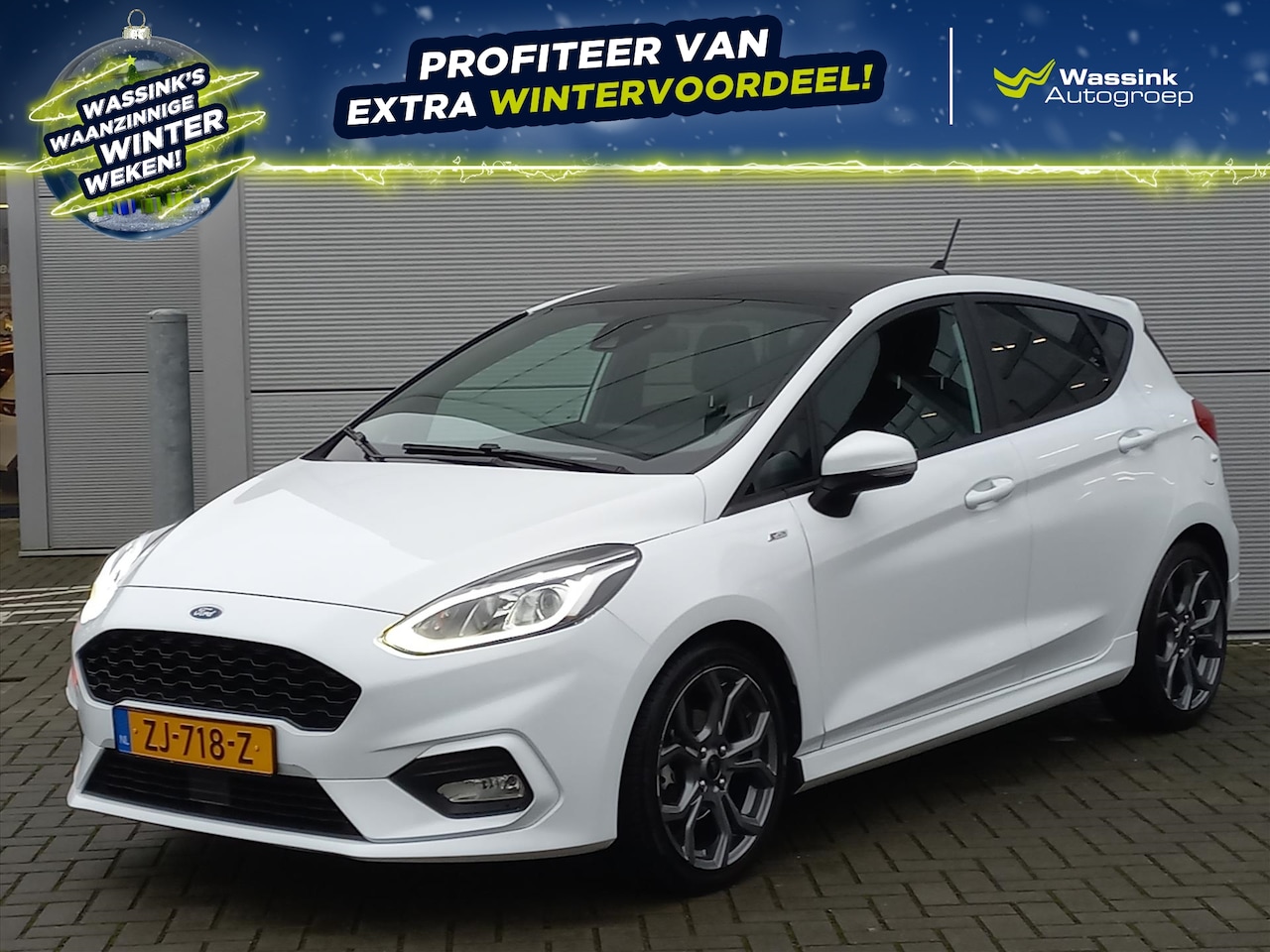 Ford Fiesta - 1.0T 100pk ST-Line 5drs | Climate Control | Navigatie | Open dak | Winterpakket | 17" Lm v - AutoWereld.nl