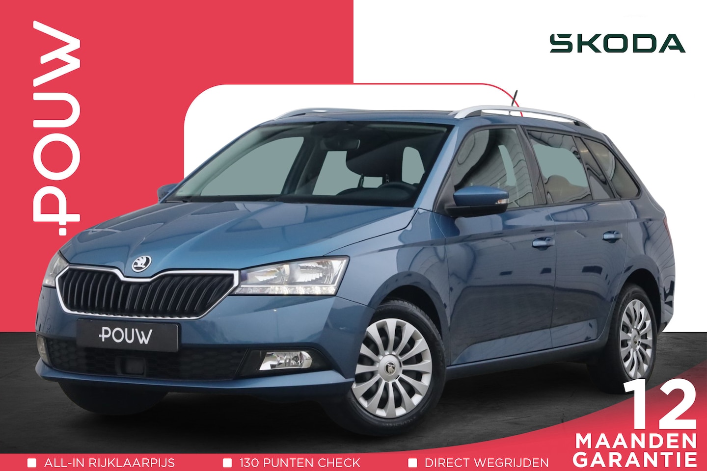 Skoda Fabia Combi - 1.0 TSI 95pk Ambition | Smartlink Navigatie | Cruise Control | Clima| Parkeersensoren Acht - AutoWereld.nl