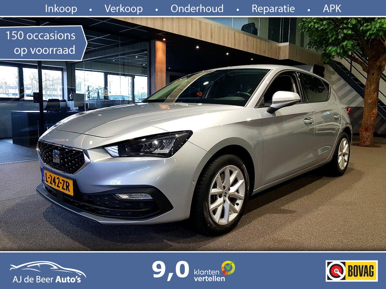 Seat Leon - 1.0 TSI Style Business Intense Digitaal scherm | Trekhaak | Navi | Sensoren - AutoWereld.nl