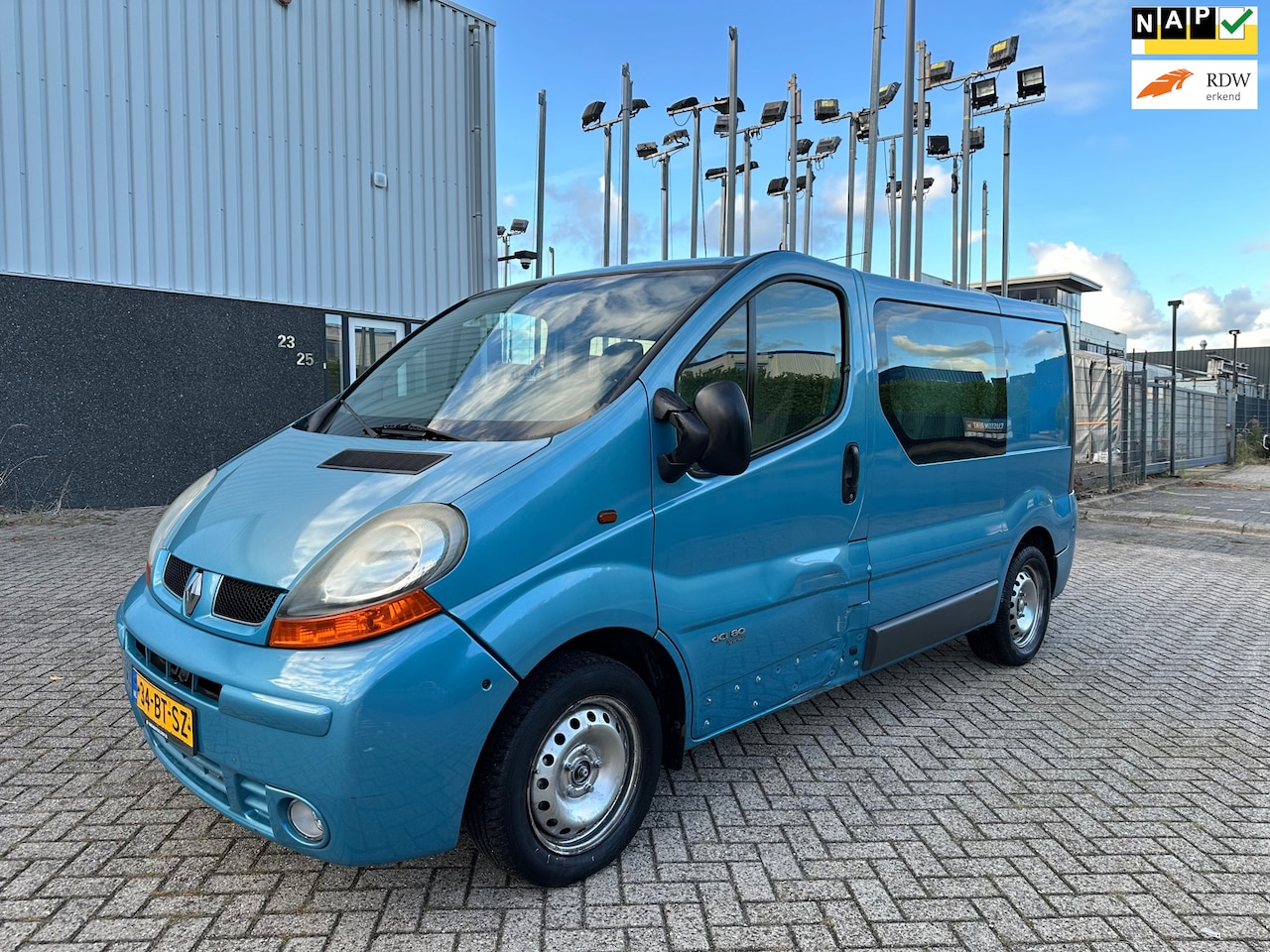 Renault Trafic - 1.9 dCi L1H1 DC Série Spéciale AIRCO YOUNGTIMER DUBBELE CABINE 2005 - AutoWereld.nl