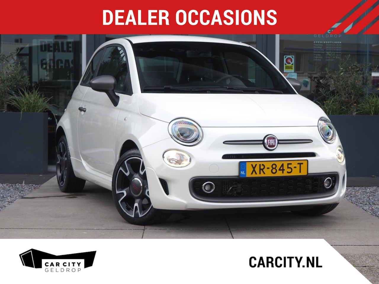 Fiat 500 - 0.9 TwinAir Turbo Sport / Wit metallic / Auto regen-licht / DAB / Sensoren - AutoWereld.nl