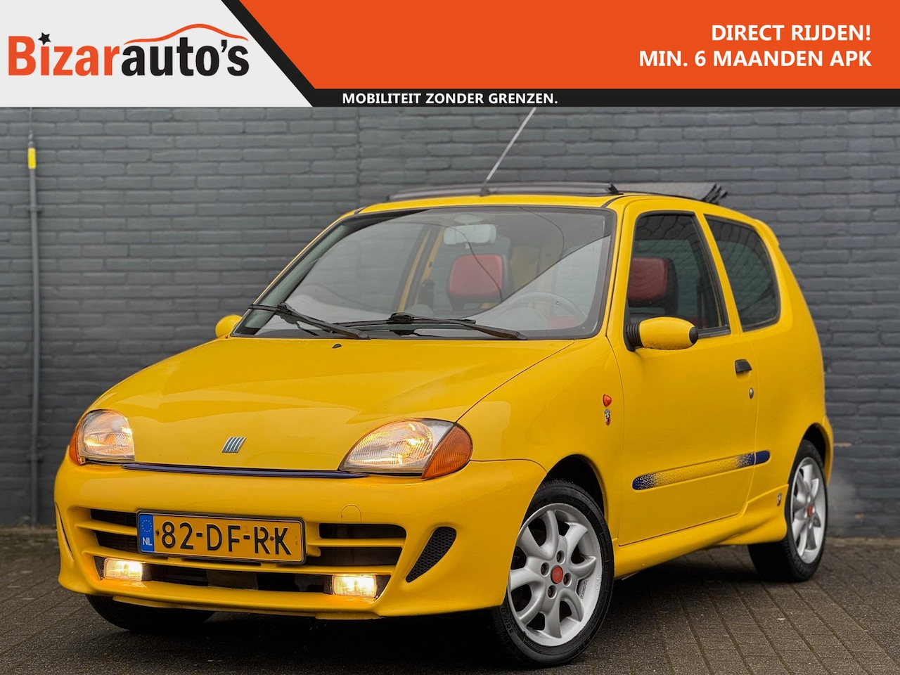 Fiat Seicento - 1100 ie Sporting ABARTH | elektrische dak | APK | NAP - AutoWereld.nl