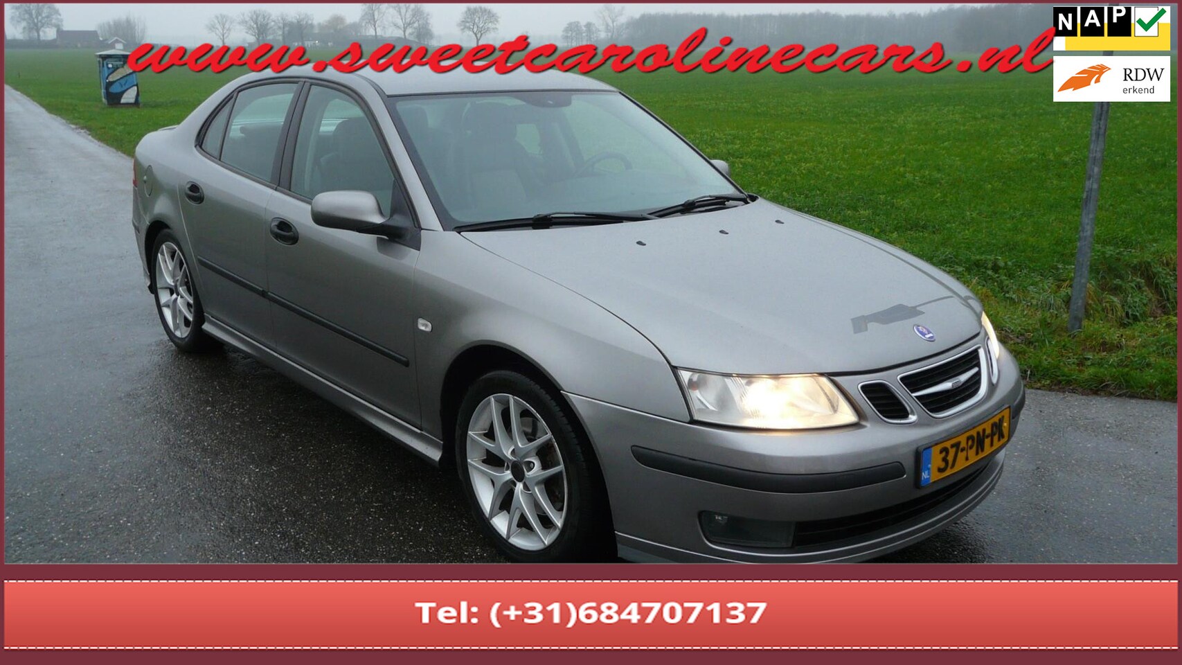 Saab 9-3 Sport Sedan - 2.0 T Vector Automaat,Leder,Cruise,Grootbeeld Navi,Lmv's,VOL!! - AutoWereld.nl