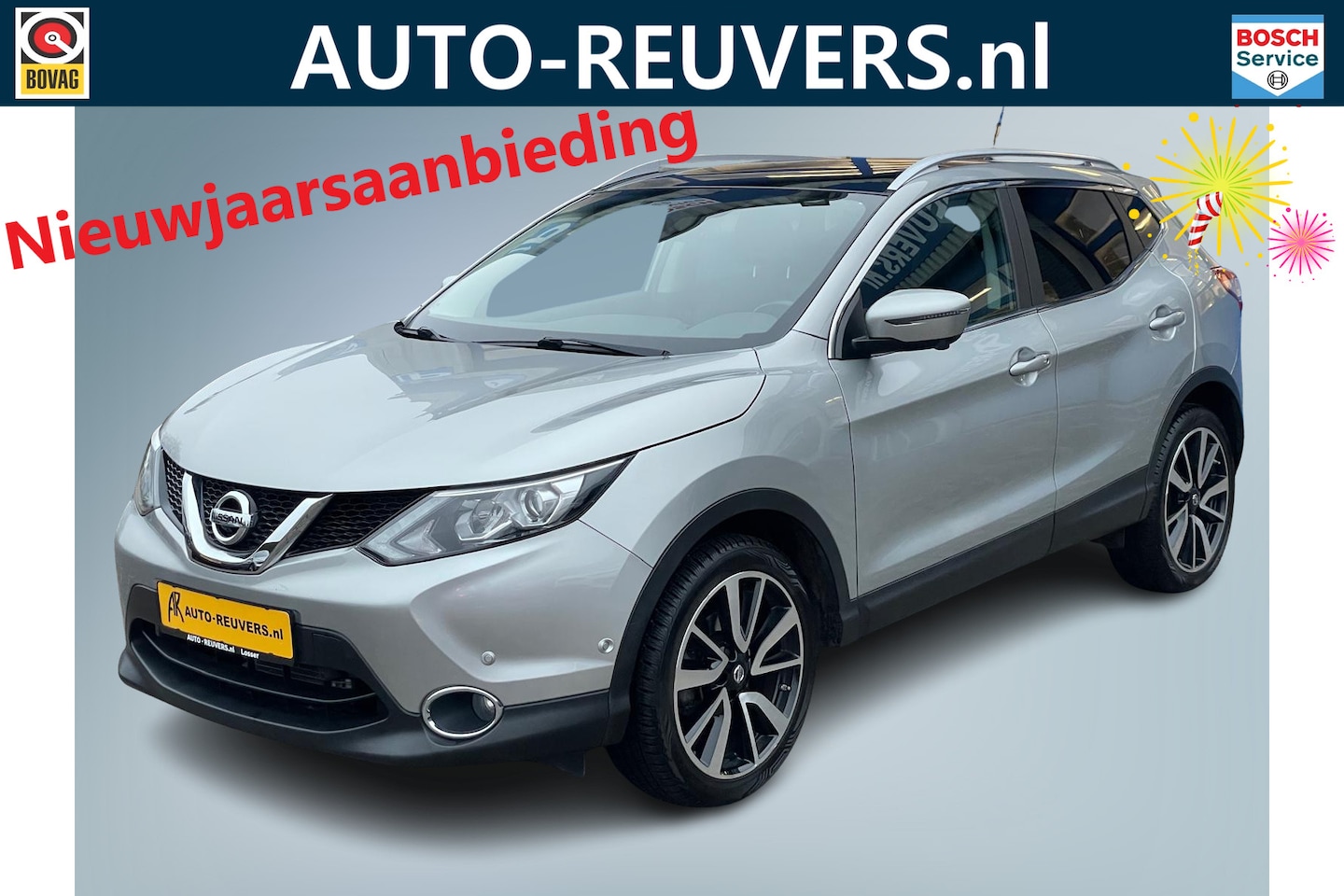 Nissan Qashqai - 1.2 Tekna / Automaat / Panorama / LED / Navi / 360 Camera / Keyless / Trekhaak - AutoWereld.nl