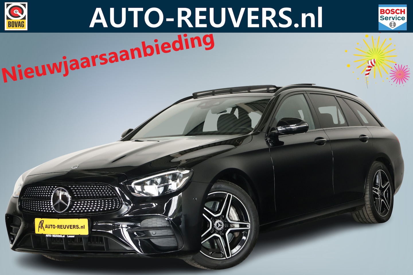 Mercedes-Benz E-klasse Estate - 300 e Business Solution AMG / Opendak / Burmester / ACC / Leder - AutoWereld.nl