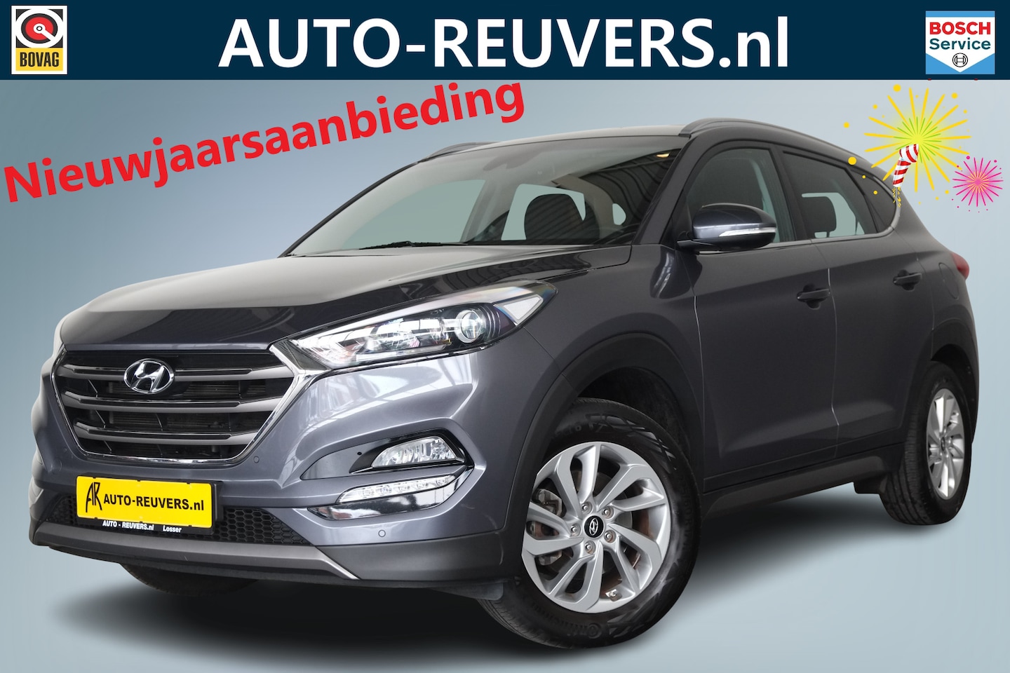 Hyundai Tucson - 1.6 T-GDi Comfort 4WD / Aut / Navigatie / Camera / Dodehoek detectie - AutoWereld.nl