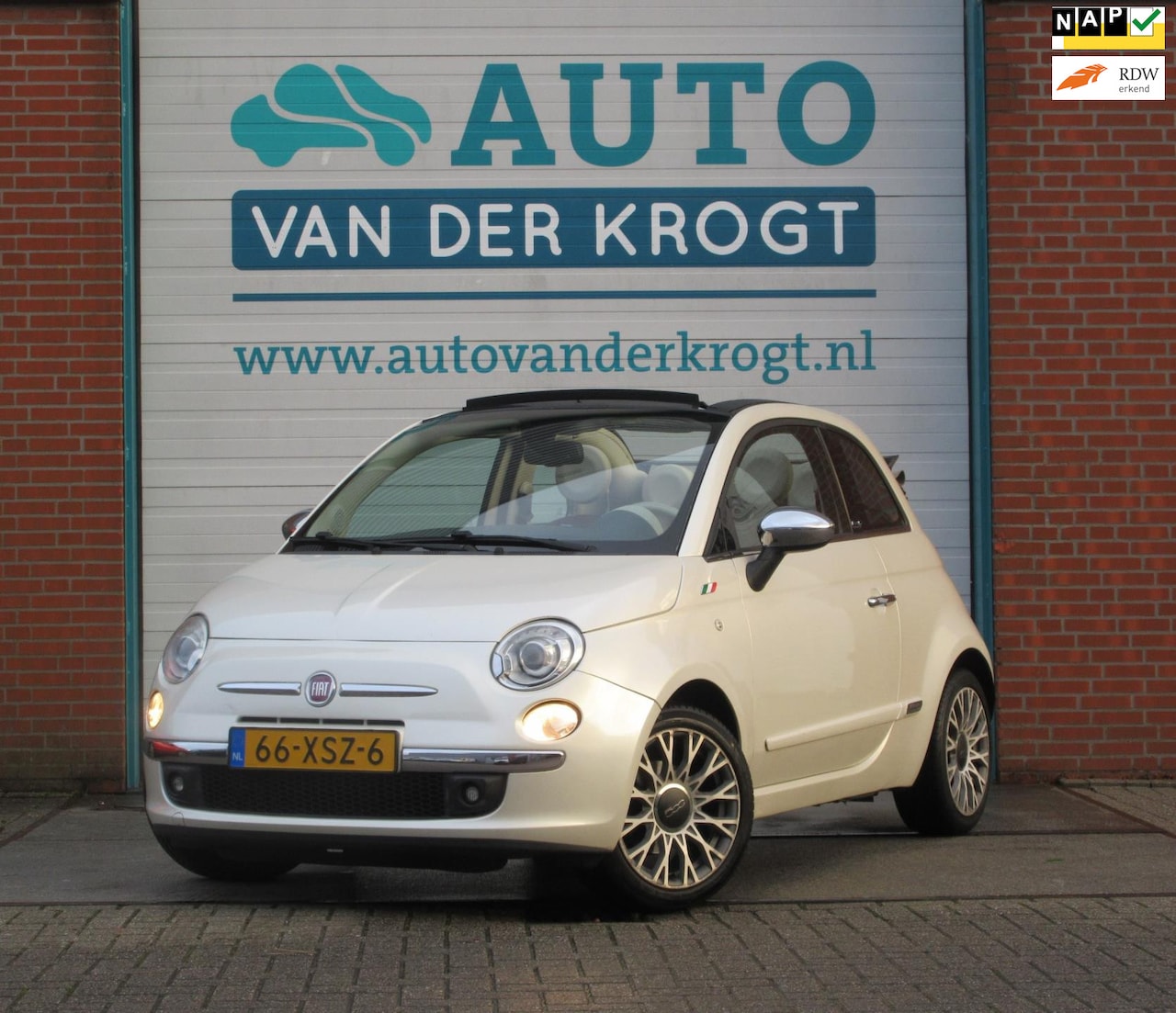 Fiat 500 C - 0.9 TwinAir Lounge Leer, Xenon, Cabrio Rijklaar APK 1-2026 - AutoWereld.nl