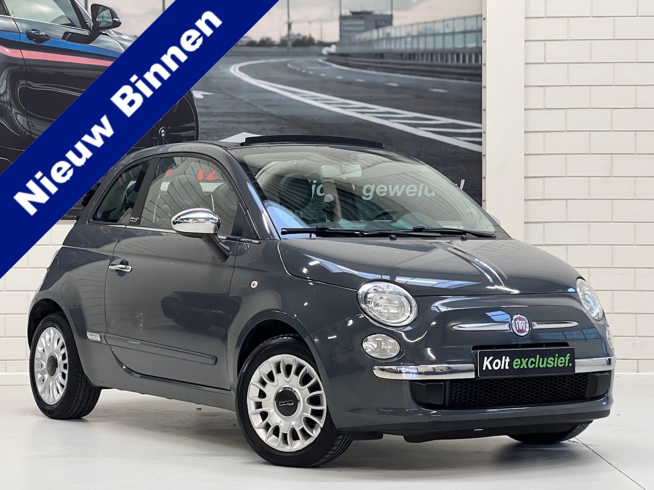 Fiat 500 C - 1.2 70 PK Easy Cabriolet, Airco / *** Lichte Schade *** / Stereo / 15" LM Velgen / Park Se - AutoWereld.nl