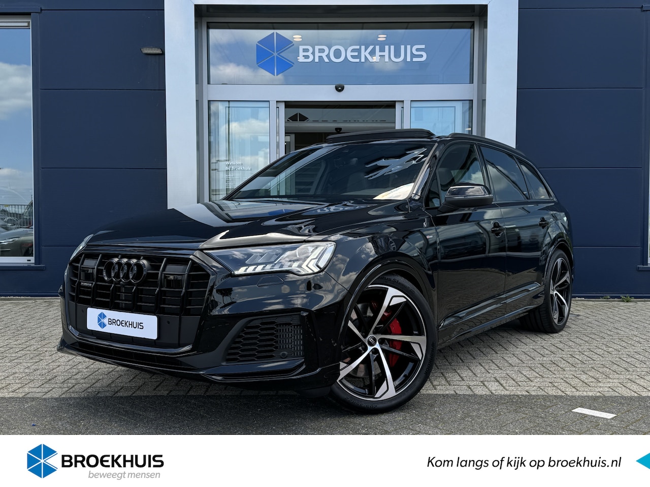 Audi Q7 - 60 TFSI E QUATTRO Competion | Zwart Optiek | Schuif/kantel dak | Elektr. Trekhaak | Luchtv - AutoWereld.nl