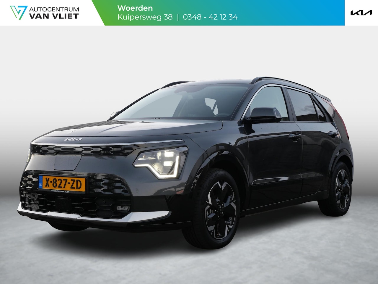 Kia Niro EV - DynamicPlusLine 64.8 kWh Stoel stuur verwarming l Schuifkantel dak l Lederen bekleding - AutoWereld.nl