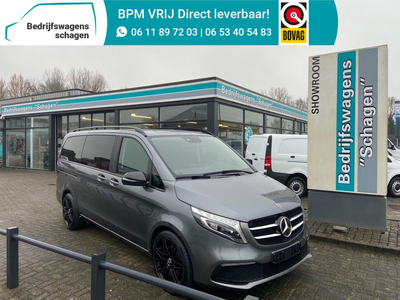 Mercedes-Benz V-klasse - 220d L2 DC Avantgarde | 2x Schuifdeur | Leder | LED | LMV 19 inch - AutoWereld.nl