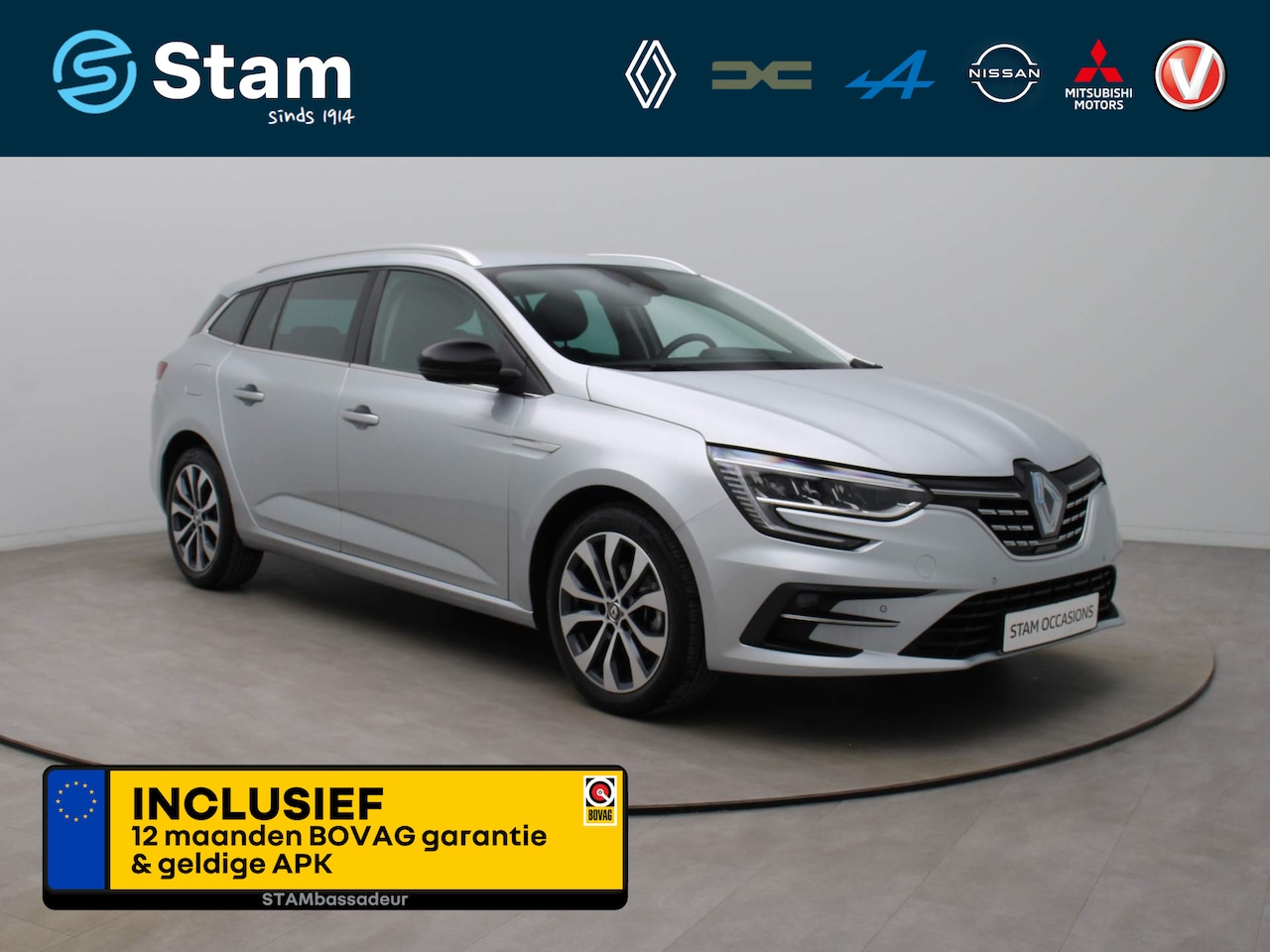 Renault Mégane Estate - TCe 140pk Techno EDC/AUTOMAAT Camera | Climate | Navi | Parksens. v+a | Stoel -\ stuur ver - AutoWereld.nl