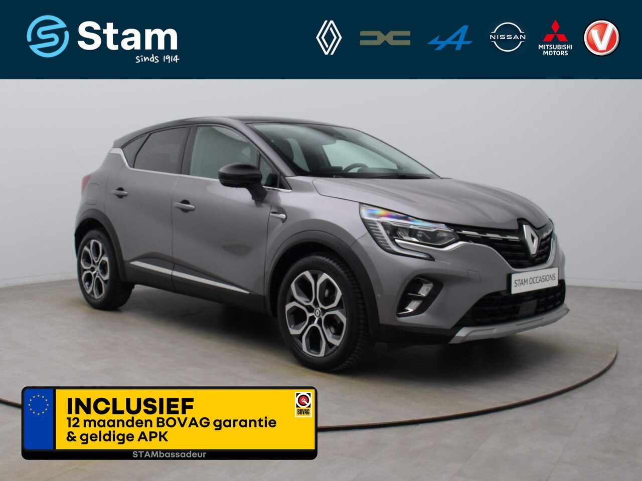 Renault Captur - TCe 140pk Techno EDC/AUTOMAAT 360° Camera | Climate | Navi | Parksens. v+a | Stoelverwarmi - AutoWereld.nl