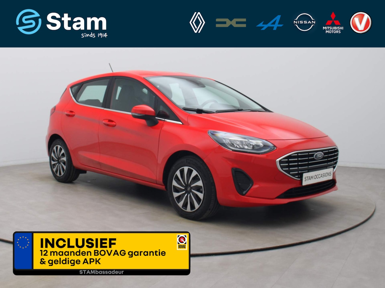 Ford Fiesta - 100pk EcoBoost Titanium Carplay | Climate | Cruise | Keyless | Parksens. achter - AutoWereld.nl