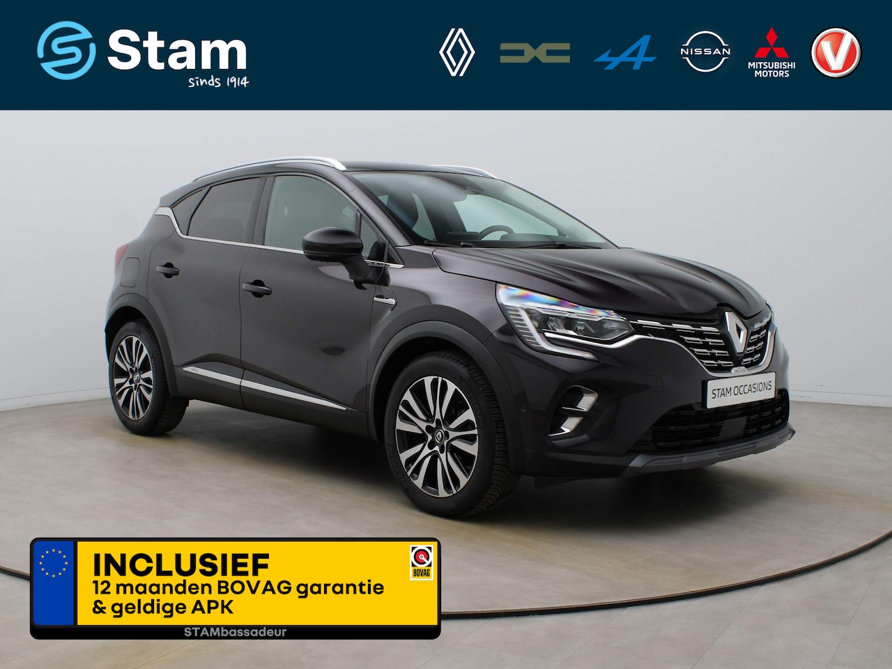 Renault Captur - TCe 155pk Initiale Paris EDC/AUTOMAAT Adapt. cruise | BOSE | Leder | Navi | Stoel-/stuurve - AutoWereld.nl