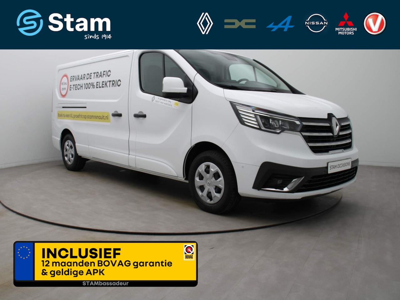 Renault Trafic E-Tech - 123pk Electric L2H1 T29 GB Comfort  Airco | Camera | Navi | Parkeersensoren - AutoWereld.nl