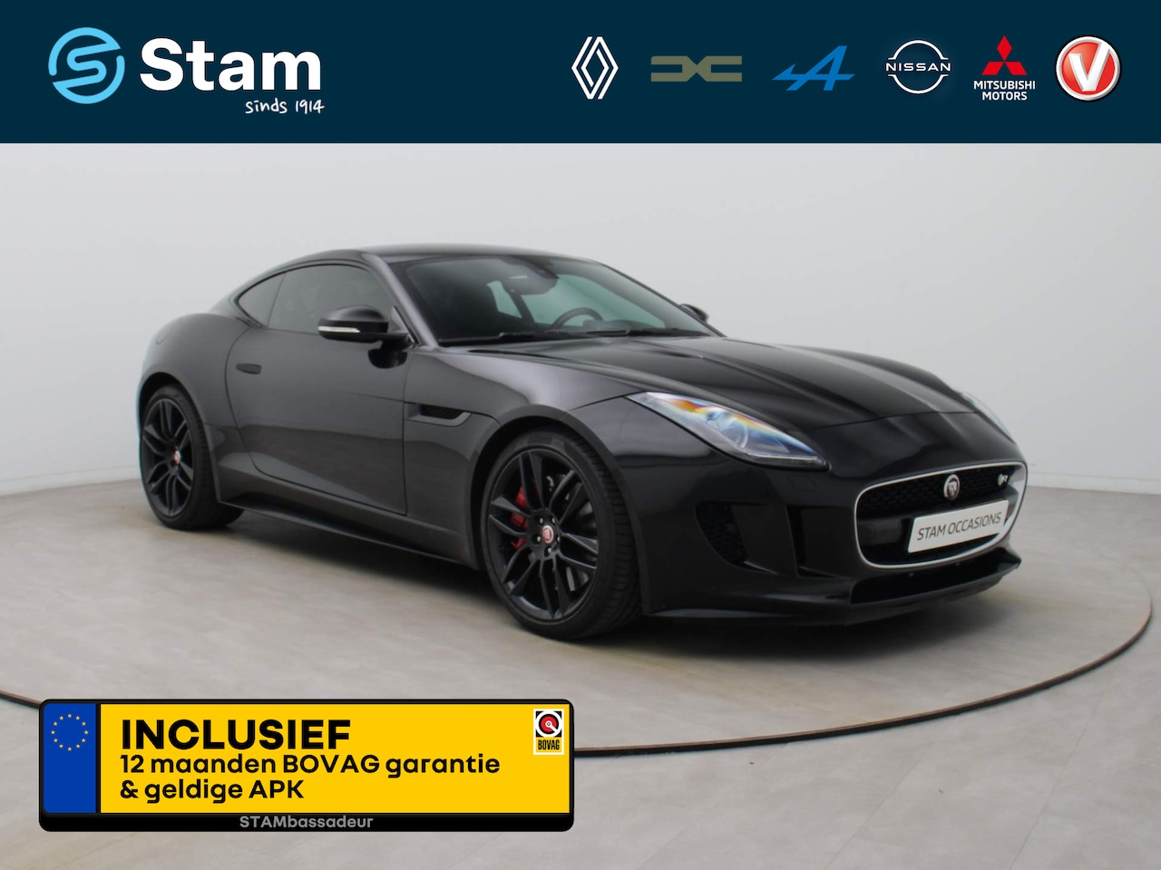 Jaguar F-type - 551pk 5.0 V8 R Coupé Panoramadak | Camera | Meridian | Full Option - AutoWereld.nl