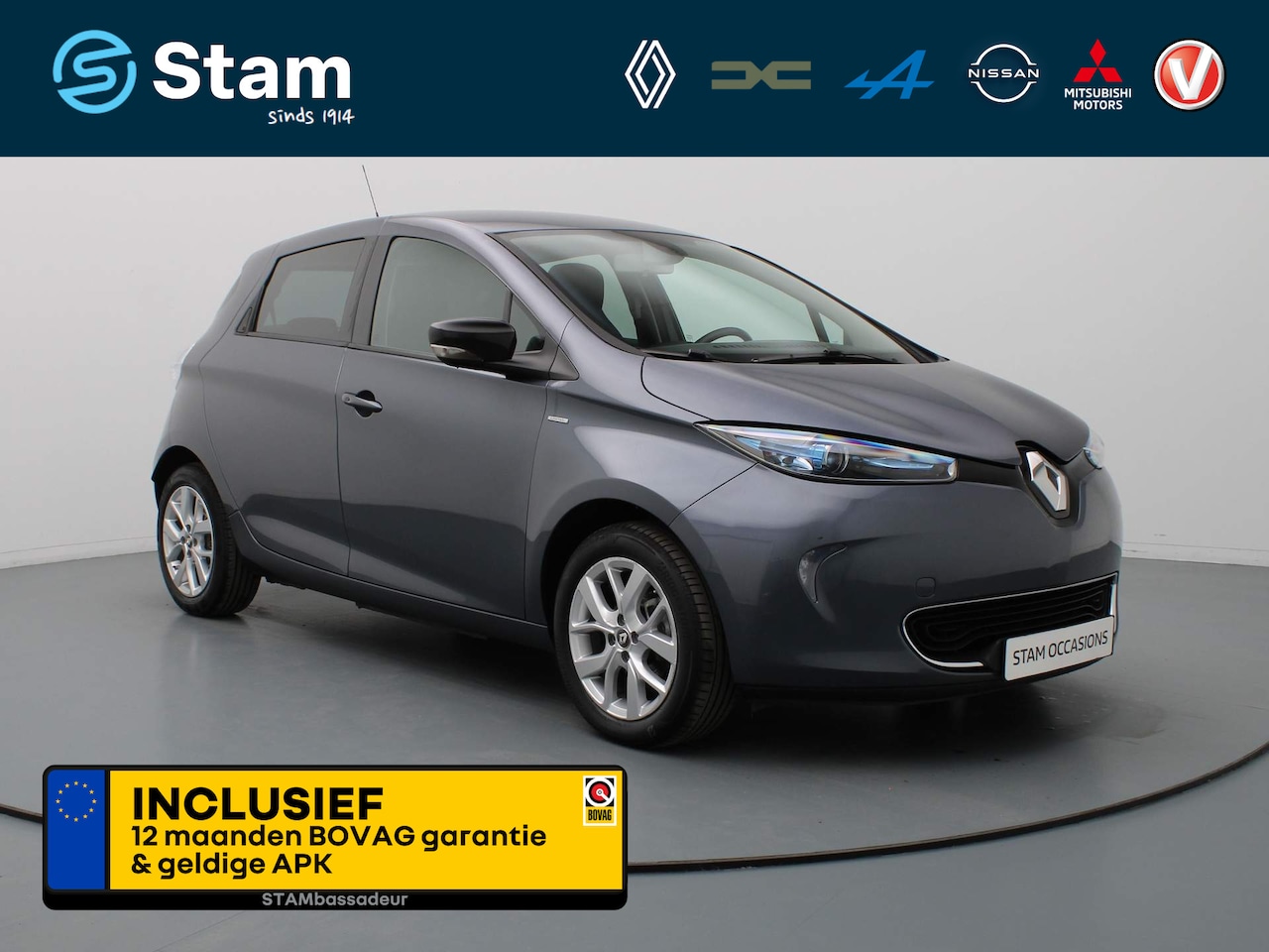 Renault Zoe - R110 Limited 41 kWh HUURBATTERIJ Climate Control | Navig | 16" lm velgen - AutoWereld.nl