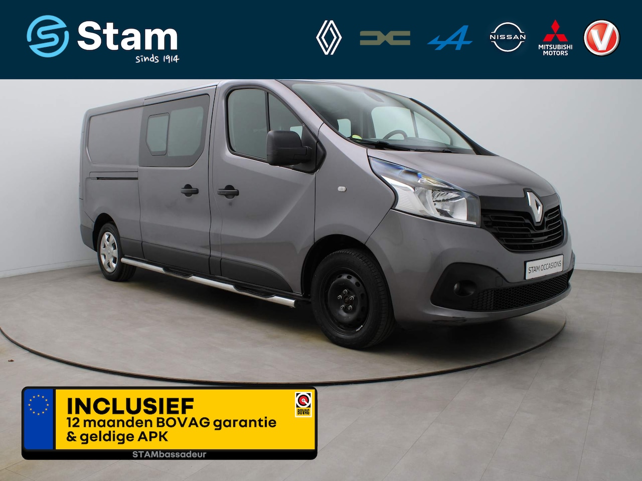 Renault Trafic - Dubbele Cabine L2H1 T29 DC dCi 120pk EU6 COMFORT Airco | Camera | Cruise | Navi | Trekhaak - AutoWereld.nl