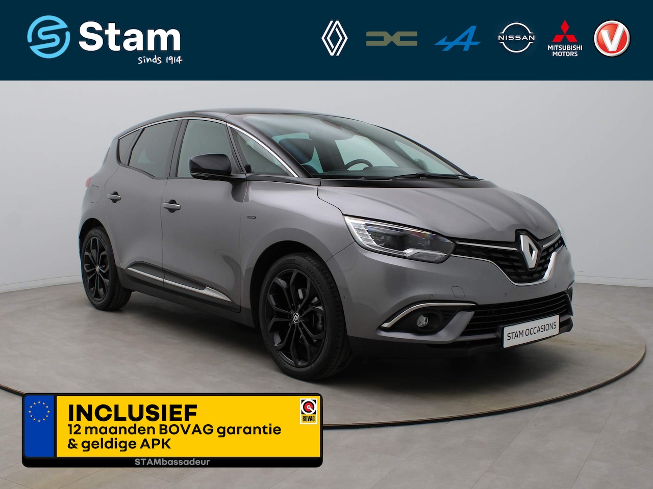 Renault Scénic - TCe 140pk Black Edition EDC/AUTOMAAT Adapt. Cruise | BOSE | Camera | Head-up | Panoramadak - AutoWereld.nl