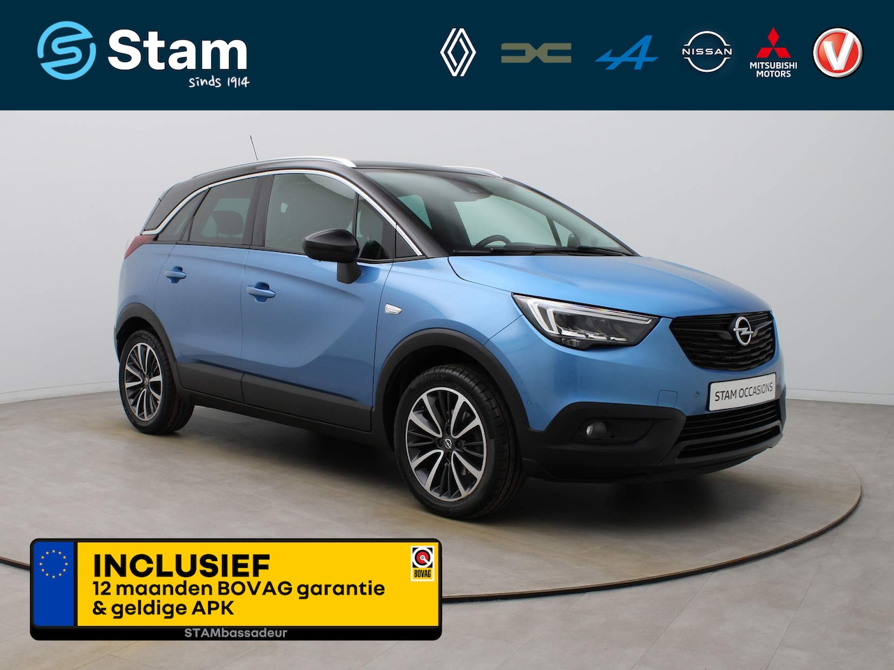 Opel Crossland X - 111pk Turbo Ultimate AUTOMAAT Camera | Climate | Head-Up | Parksens. v+a | Stoel-/stuur-/v - AutoWereld.nl