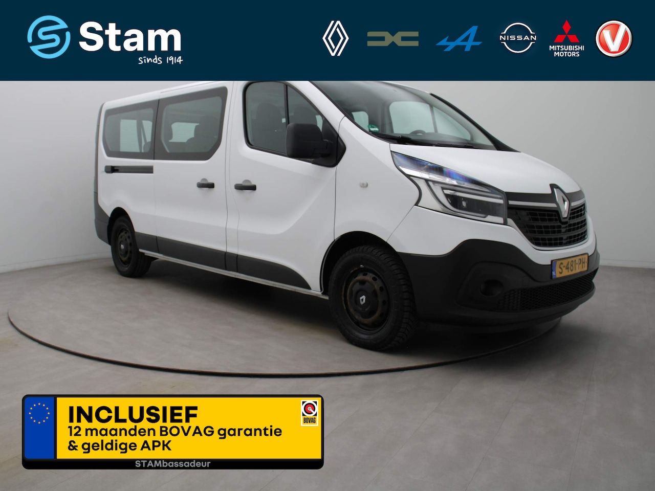 Renault Trafic Passenger - 2.0 dCi 120pk Grand Zen Airco | Cruisecontrol | Navi | Armsteun - AutoWereld.nl