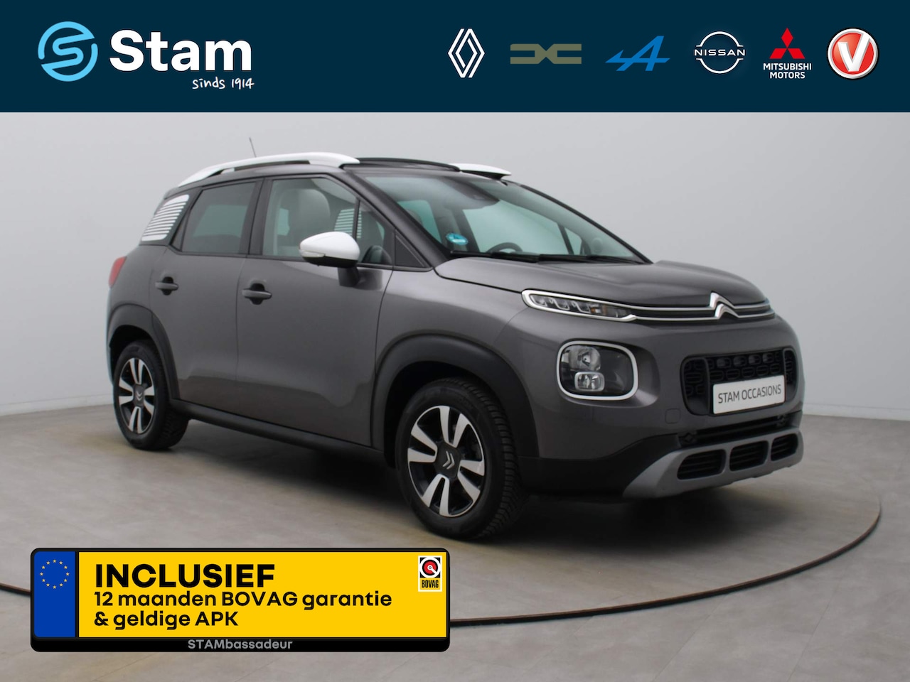 Citroën C3 Aircross - 111pk PureTech S&S Shine Climate | Head-Up disp. | Navi | Panoramadak | Parksens. achter - AutoWereld.nl