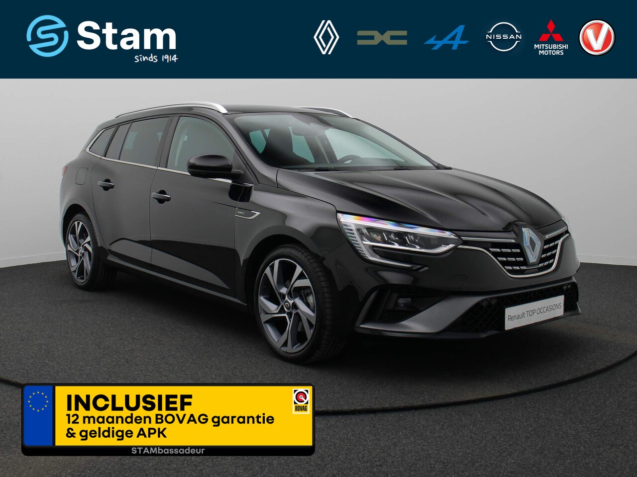 Renault Mégane Estate - TCe 160pk R.S. Line EDC/Automaat Adapt. cruise | Camera | Head-Up | Stoelverwarming | 18" - AutoWereld.nl