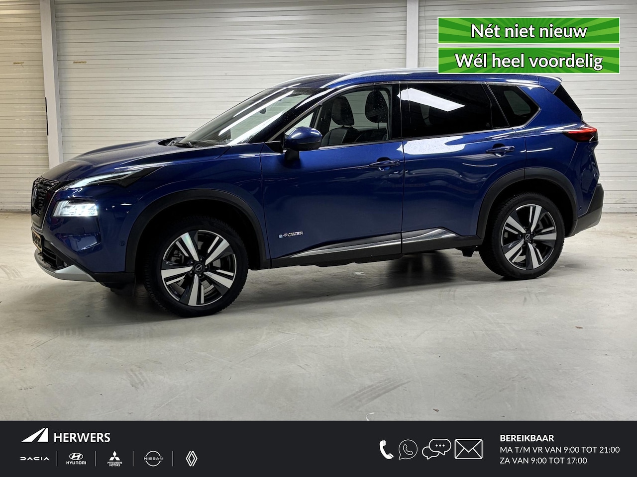 Nissan X-Trail - 1.5 e-4orce Tekna 4WD 7p. AUTOMAAT / Trekhaak / Voorstoelen, stuurwiel en voorruit verwarm - AutoWereld.nl