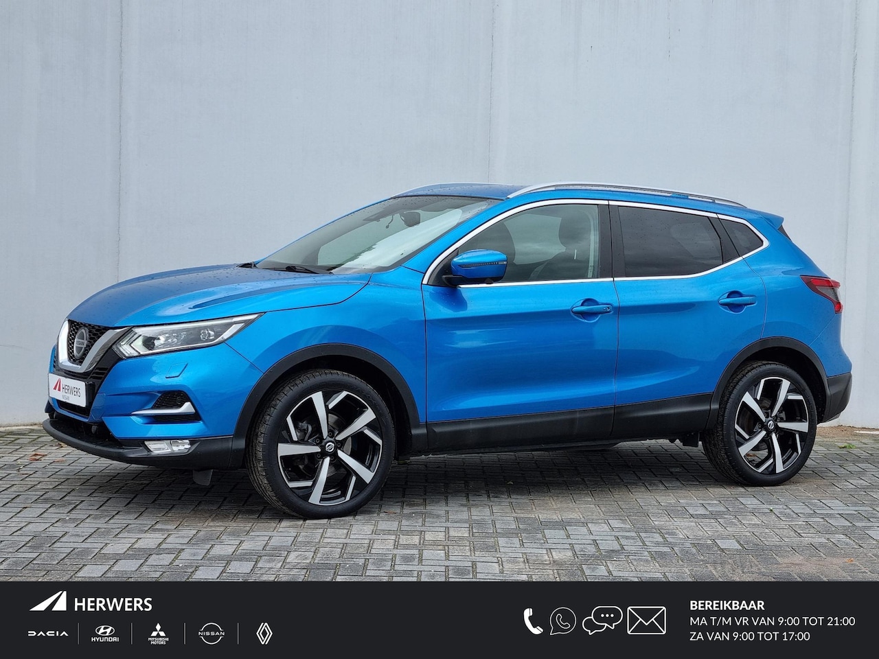 Nissan Qashqai - 1.3 DIG-T Tekna Automaat / 1500KG Trekgewicht / Navigatie / Rondomzicht Camera / Inclusief - AutoWereld.nl