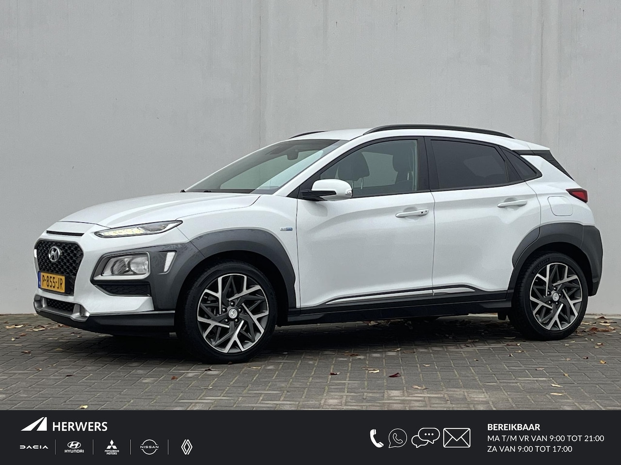 Hyundai Kona - 1.6 GDI HEV Fashion Automaat / Navigatie / Dodehoekdetectie / Head-up display / Keyless / - AutoWereld.nl