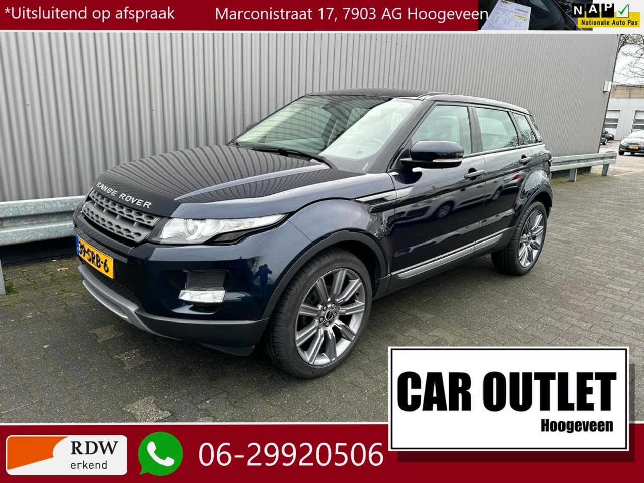 Land Rover Range Rover Evoque - 2.0 Si 4WD Dynamic AUTOMAAT Leer Navi LED --Inruil Mogelijk-- - AutoWereld.nl