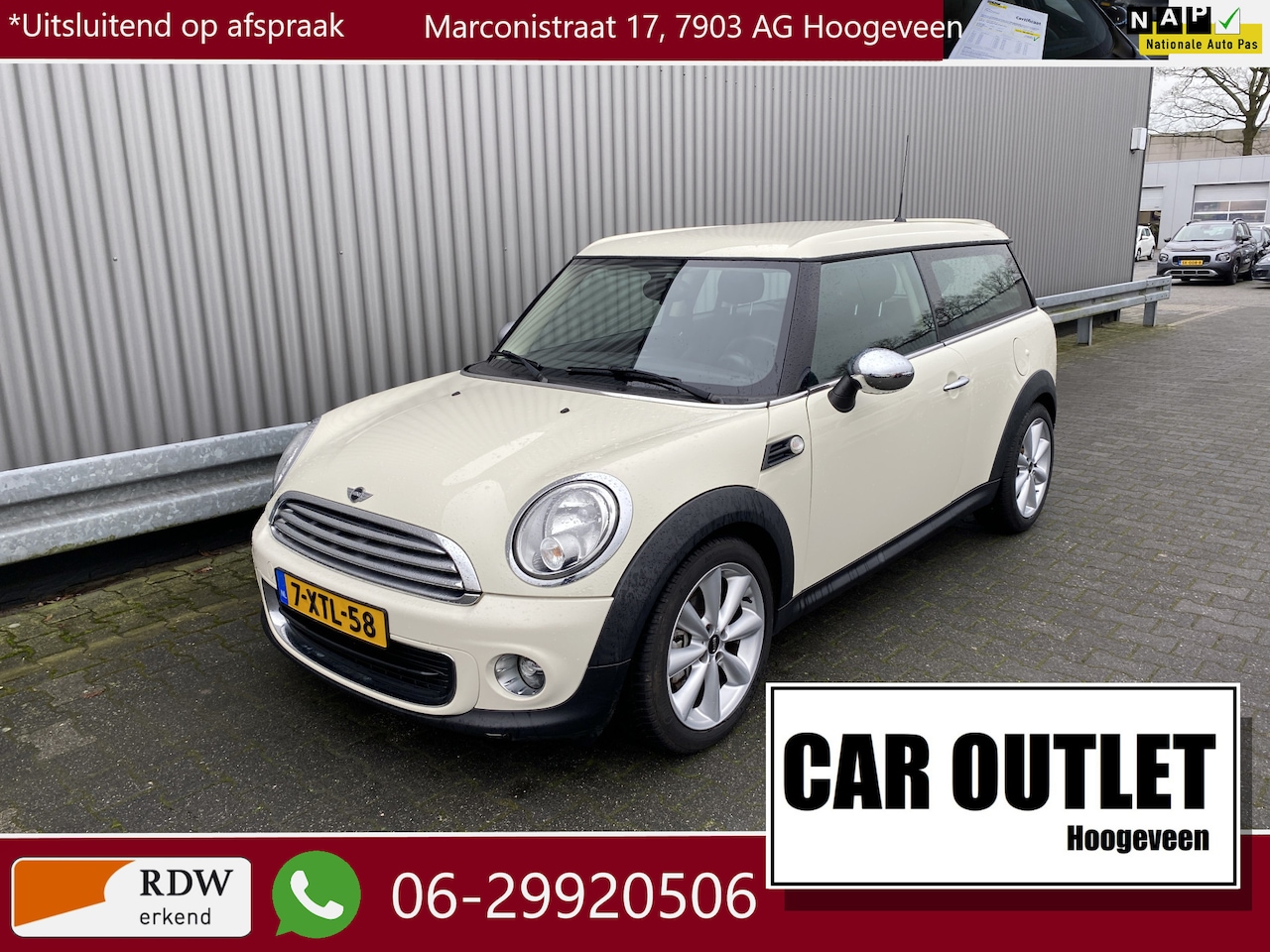 MINI Clubman - Mini 1.6 One Final Edition 2e Eignr, A/C, CC, Navi, Half Leer, Carkit, LM, nw. APK – Inrui - AutoWereld.nl