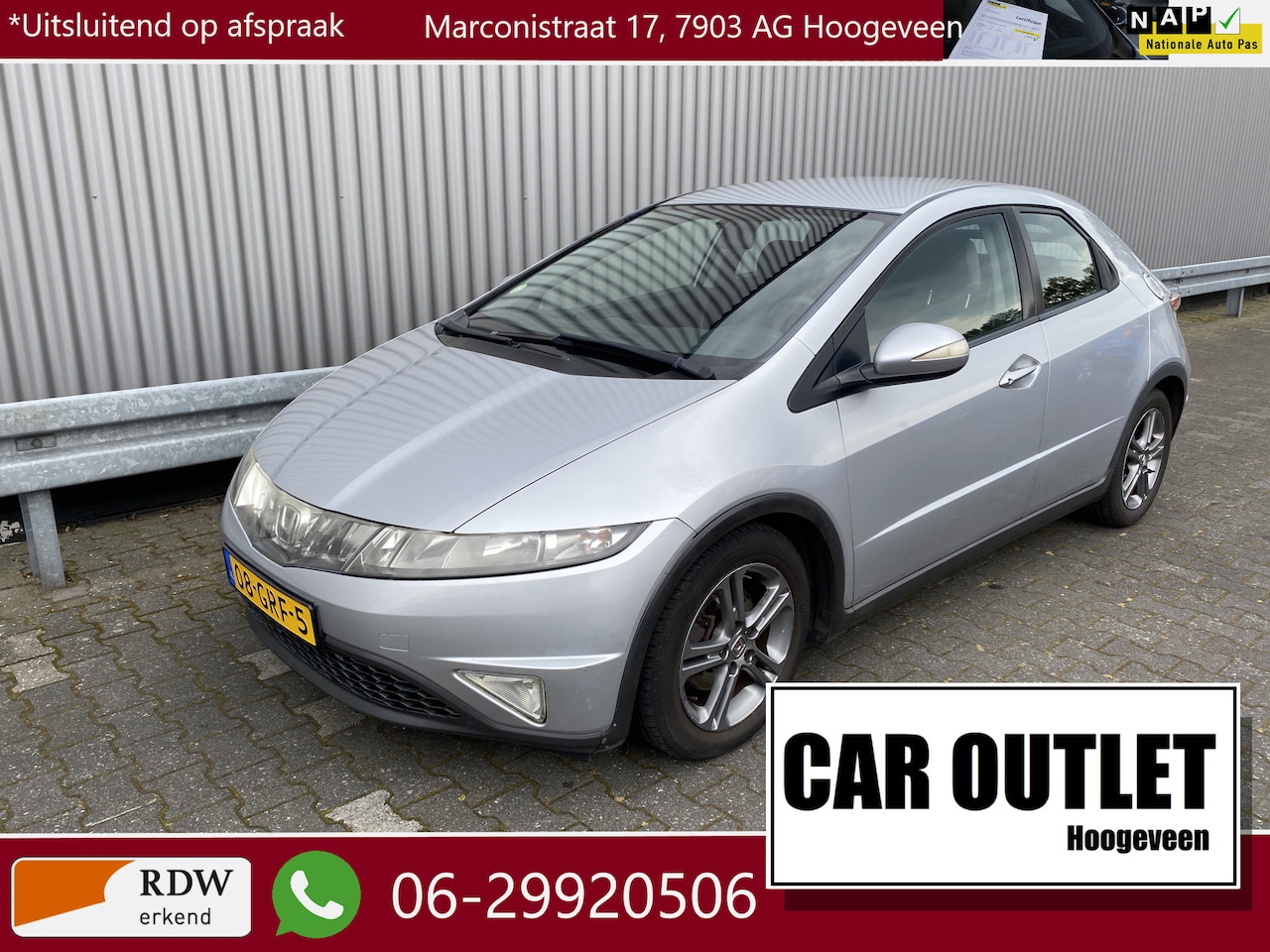 Honda Civic - 1.8 Comfort 1.8 Comfort 5-Drs, A/C, CC, LM, nw. APK – Inruil Mogelijk – - AutoWereld.nl