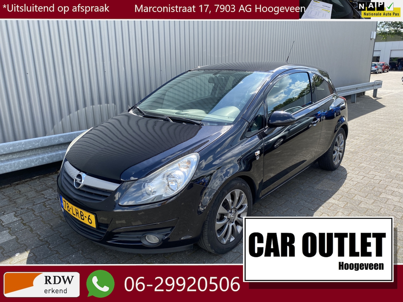 Opel Corsa - 1.2-16V '111' Edition Mindervalide Aangepast, AUTOMAAT, Push-Pull (handbed. rem/gas), nw. - AutoWereld.nl