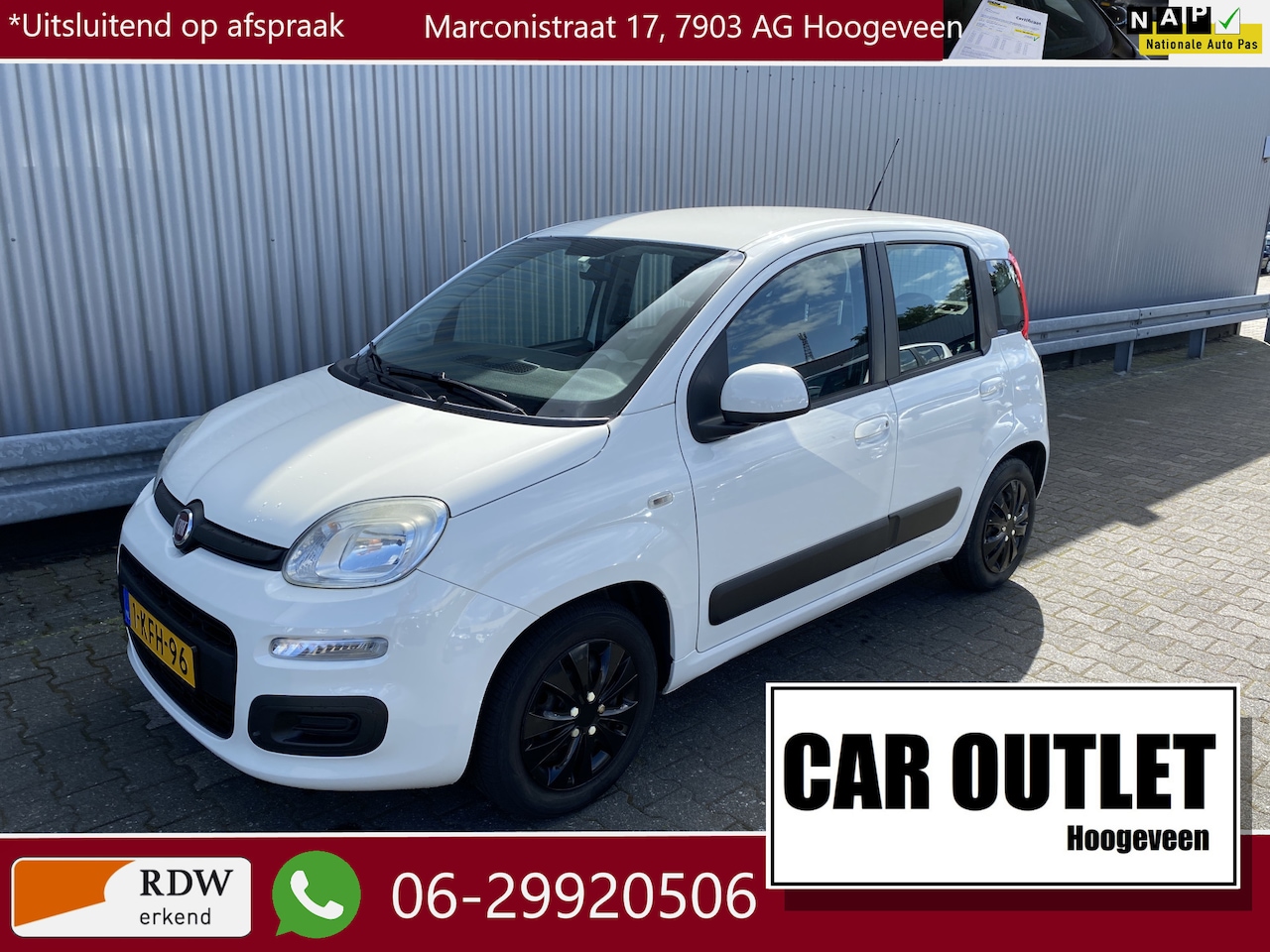 Fiat Panda - 0.9 TwinAir Easy 0.9 TwinAir Easy 5-Deurs, Airconditioning – Inruil Mogelijk – - AutoWereld.nl