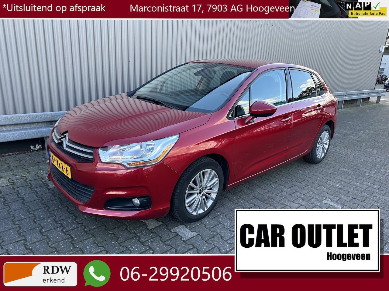 Citroën C4 - 1.6 VTi Collection 144Dkm.NAP, Clima, CC, PDC, Navi, LM, Trekh, nw. APK – Inruil Mogelijk - AutoWereld.nl