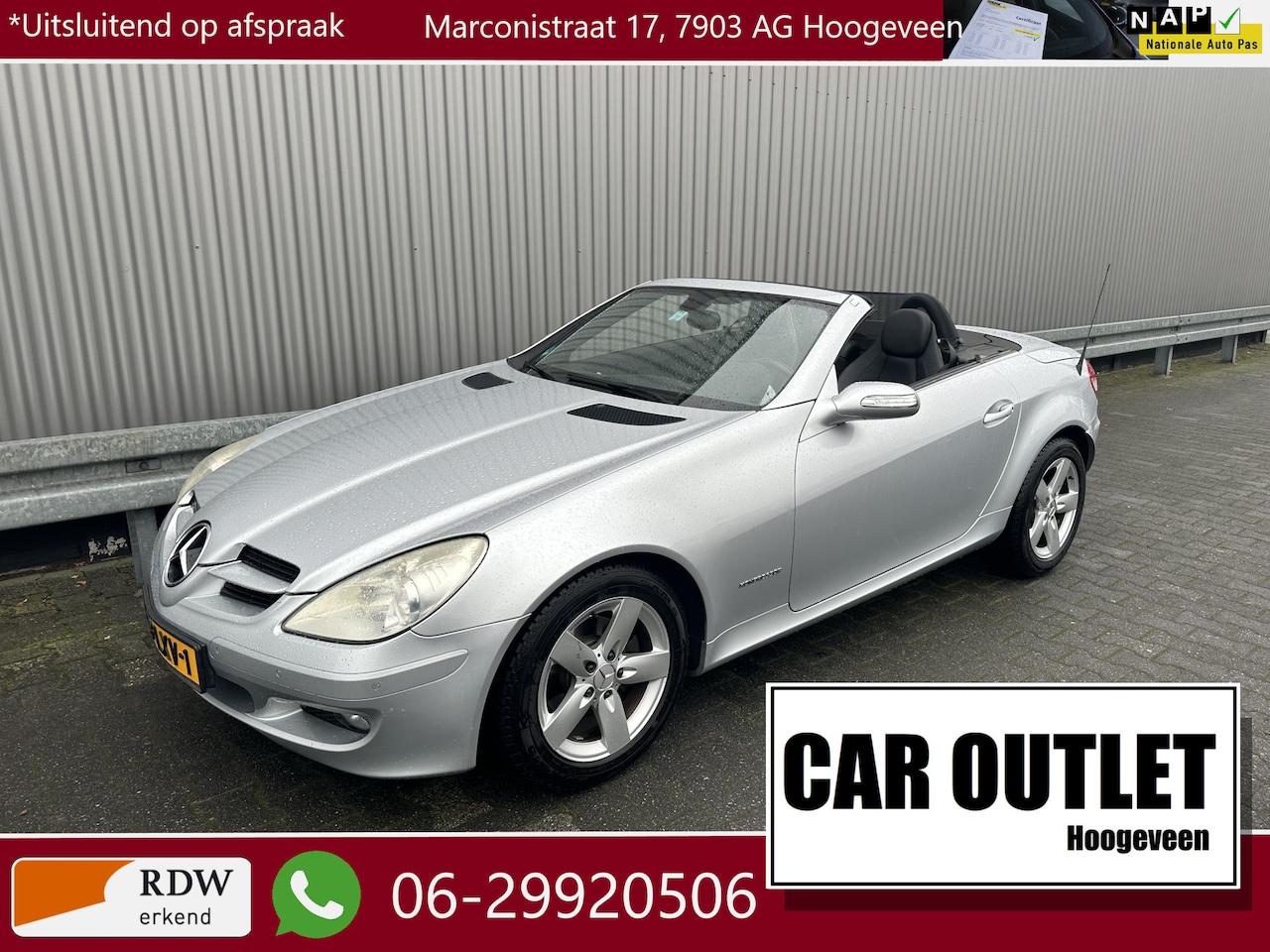 Mercedes-Benz SLK-klasse - 200 K. AUTOMAAT Leer Airco LM --Inruil Mogelijk-- - AutoWereld.nl