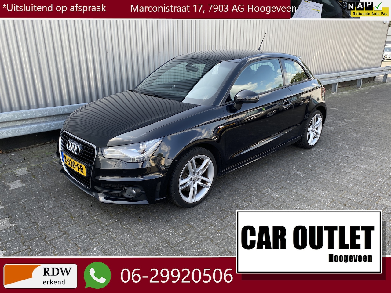 Audi A1 - 1.4 TFSI Ambition S-Line, Leer, Clima, CC, PDC, LED, LM, nw. APK – Inruil Mogelijk – - AutoWereld.nl