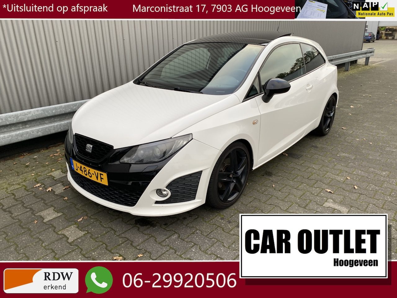 Seat Ibiza SC - 1.4 TSI Cupra Bocanegra DSG, Clima, Navi, Pano, CC, Multimedia, PDC, LM, nw. APK – Inruil - AutoWereld.nl