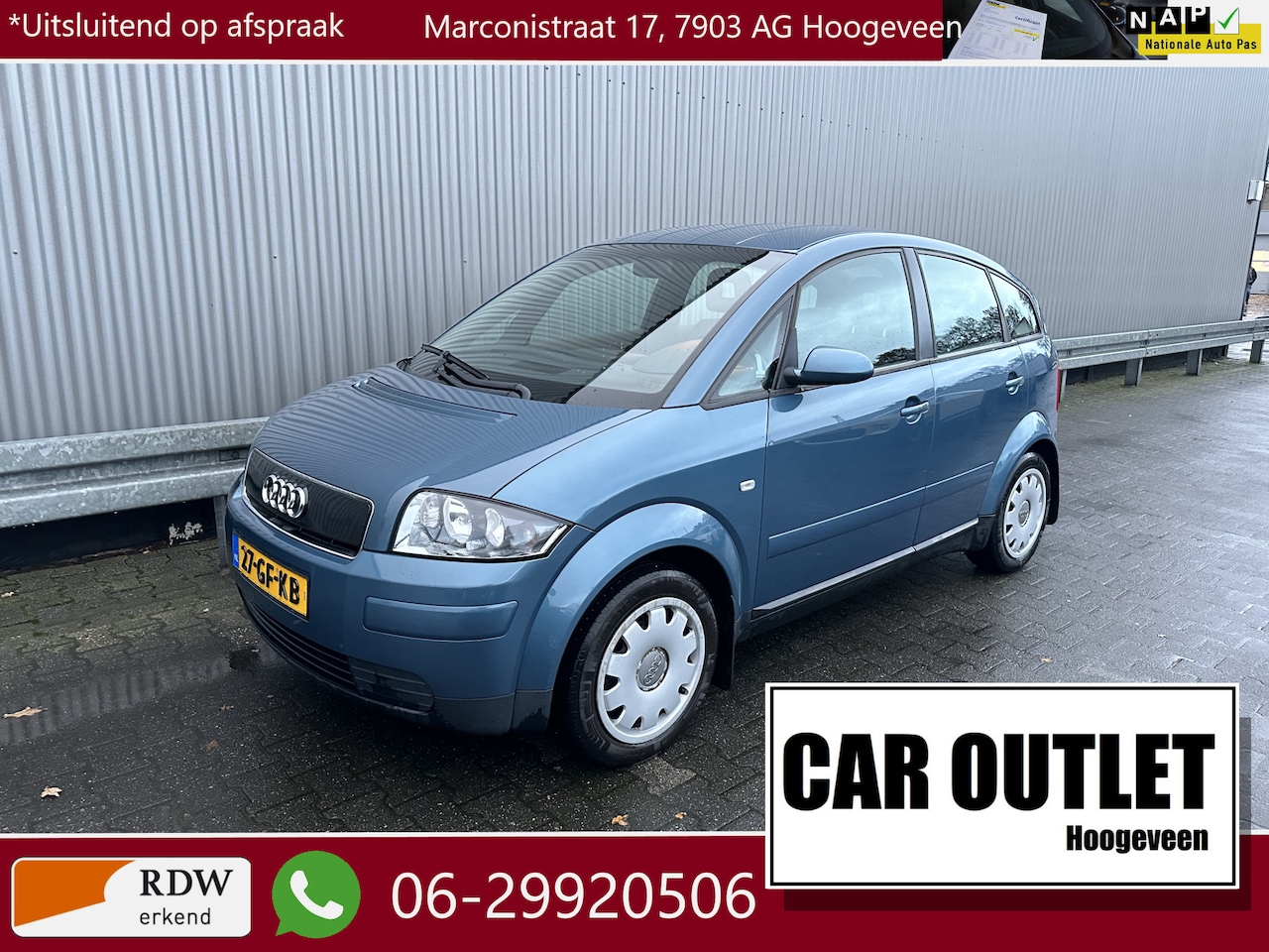 Audi A2 - 1.4 187Dkm NAP! Nw APK --Inruil Mogelijk-- - AutoWereld.nl