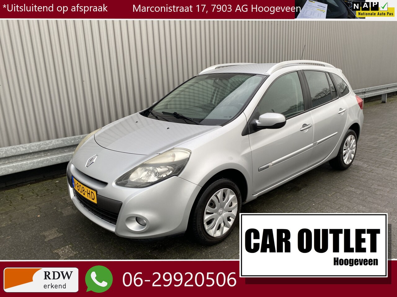 Renault Clio - 1.2-16V Collection 147Dkm, Airconditioning & Nieuwe APK – Inruil Mogelijk – - AutoWereld.nl