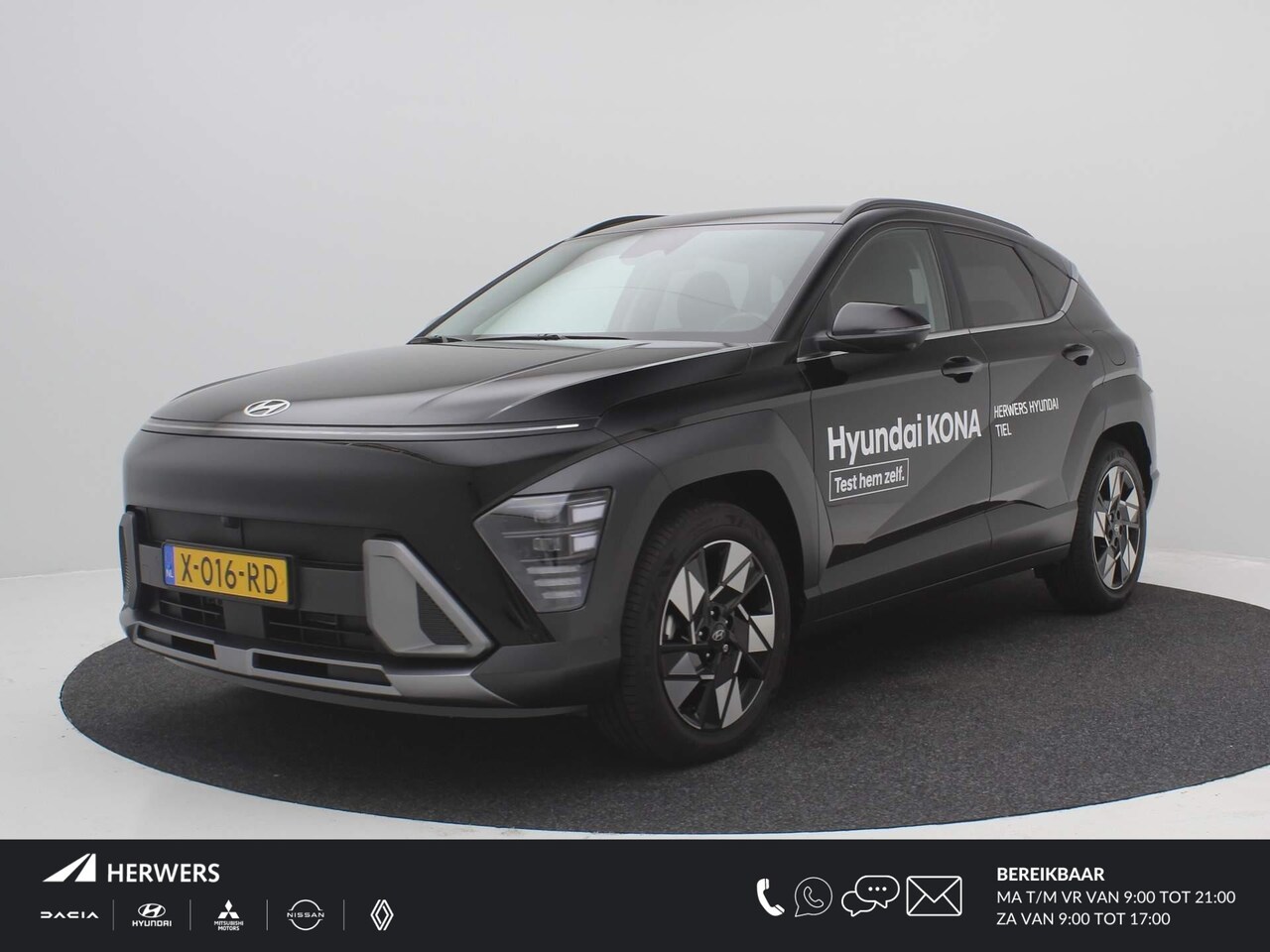 Hyundai Kona - 1.6 GDI HEV Premium / Navigatie / Lederen bekleding / Adaptive Cruise Control / Stoel & St - AutoWereld.nl