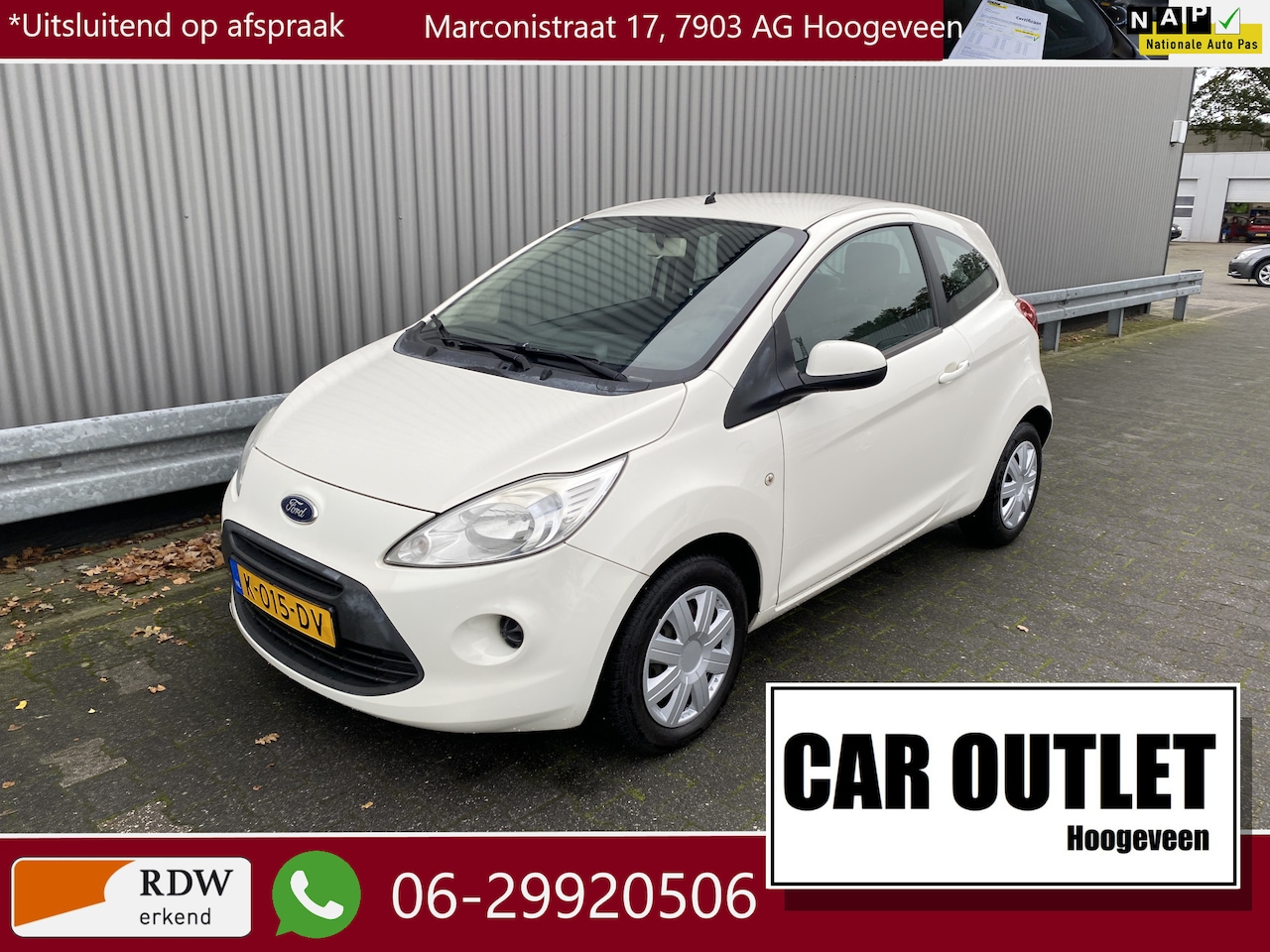 Ford Ka - 1.2 Cool & Sound start/stop met Airconditioning – Inruil Mogelijk – - AutoWereld.nl