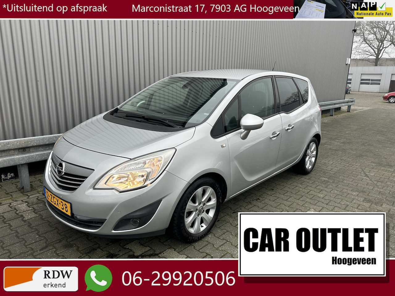 Opel Meriva - 1.4 Turbo Cosmo H/Leer, Isofix, Airco, Nw APK --Inruil Mogelijk-- - AutoWereld.nl