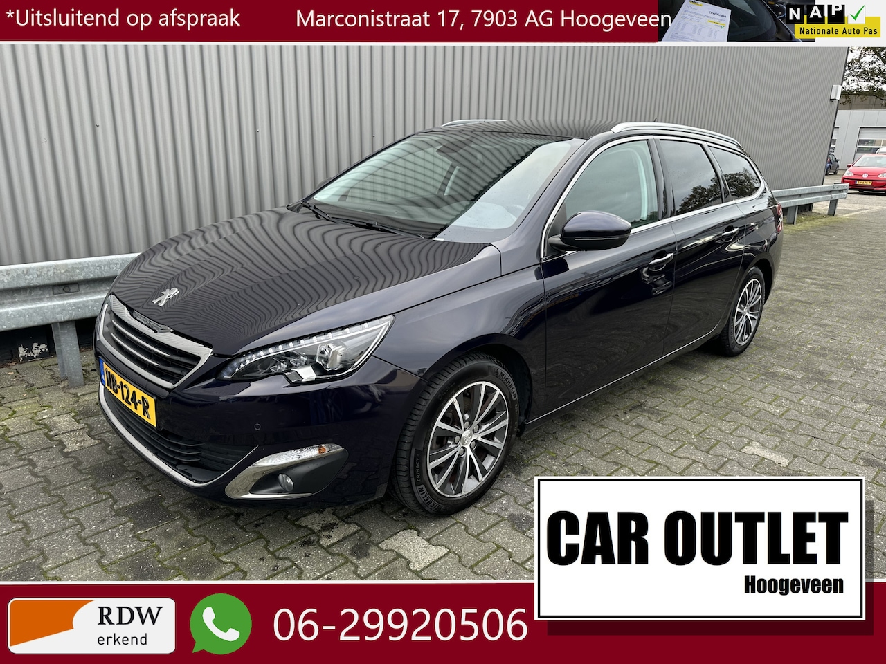 Peugeot 308 SW - 1.2 PureTech Allure AUTOMAAT 155Dkm NAP Navi Pano LED --Inruil Mogelijk-- - AutoWereld.nl