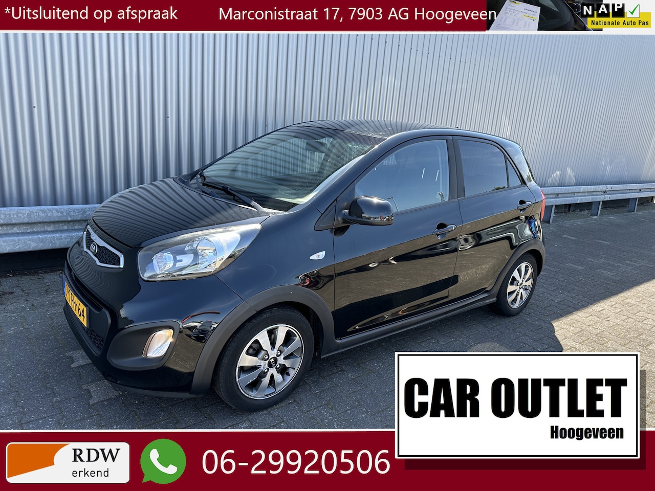 Kia Picanto - 1.0 CVVT ISG R-Cross Airco LM 5Drs --Inruil Mogelijk-- - AutoWereld.nl