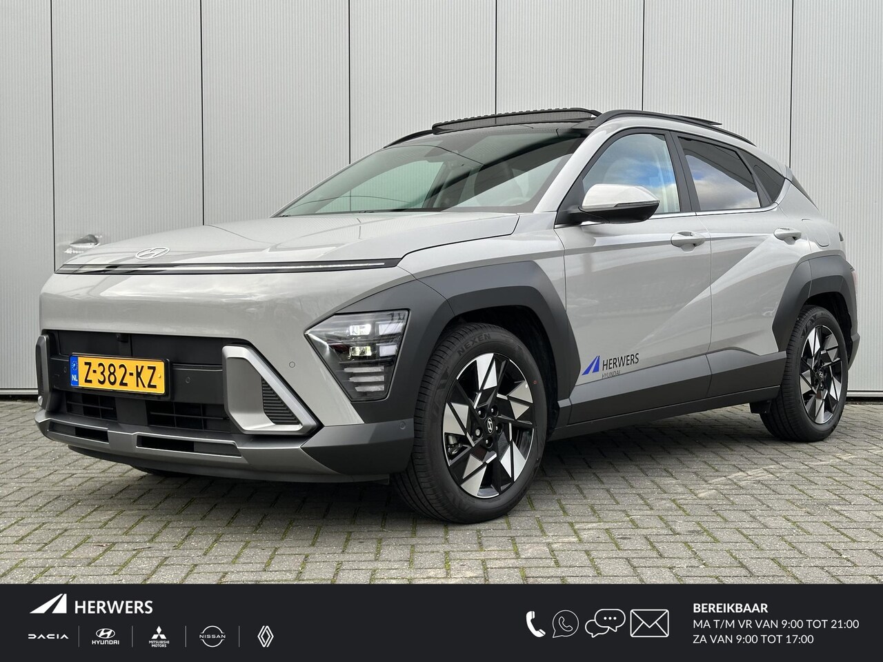 Hyundai Kona - 1.6 GDI HEV Premium Sky / Schuif- & Kanteldak / Stoel Verkoeling + Verwarming / Dual Clima - AutoWereld.nl