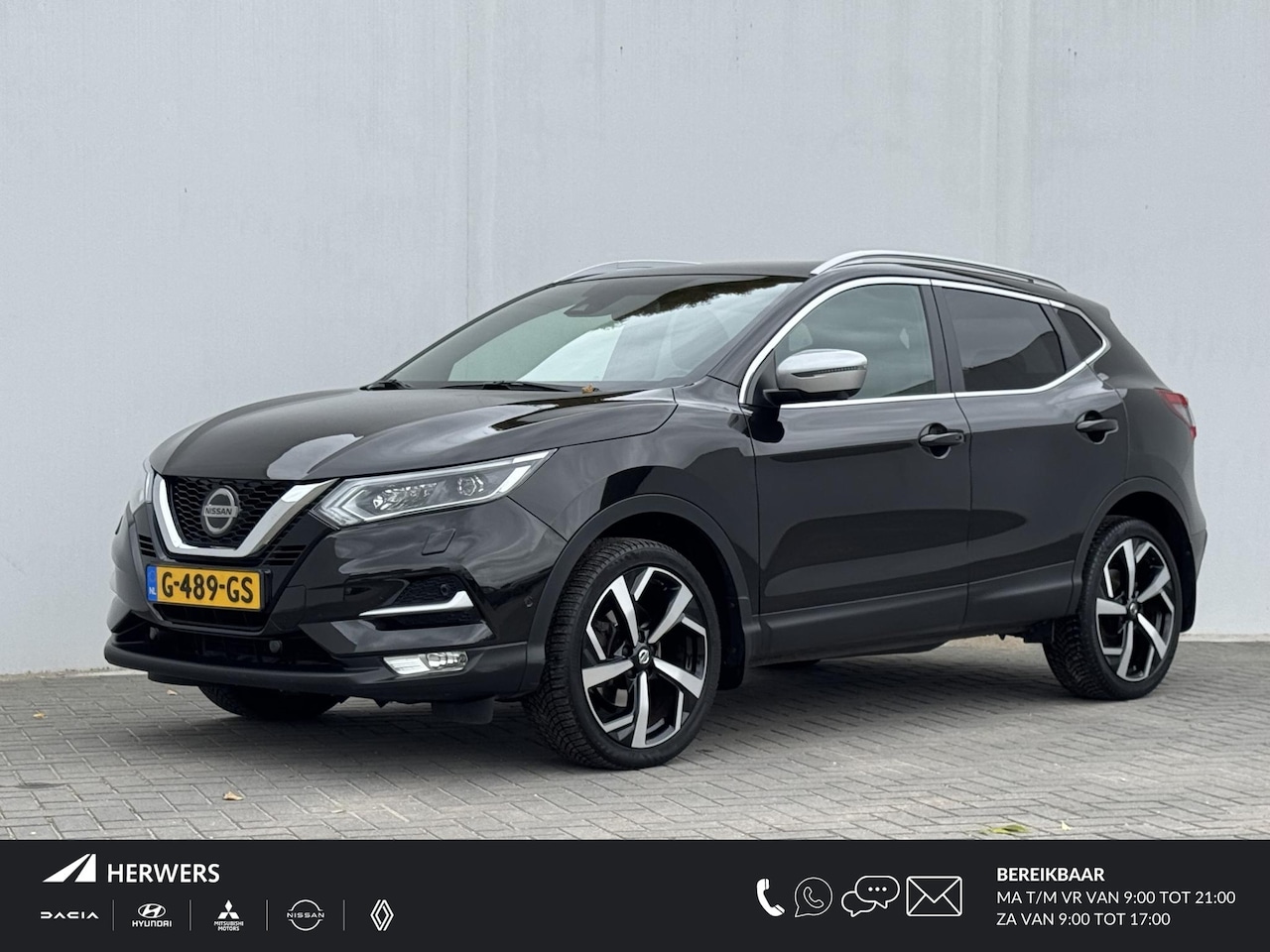 Nissan Qashqai - 1.3 DIG-T Tekna + / Stoel- en Vorruitverwarming / Panoramadak / Navigatie + Apple Carplay/ - AutoWereld.nl