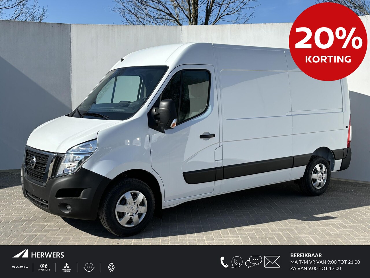 Nissan Interstar - 2.3 dCi L2H2 N-Connecta / 20% korting (excl. BTW) / Nieuw uit voorraad leverbaar / Trekhaa - AutoWereld.nl